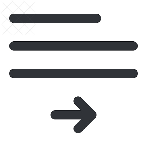 Text, align, format, move, right icon.