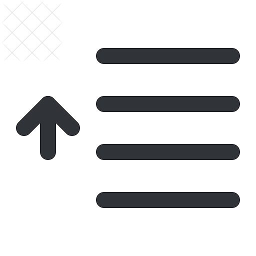 Text, align, format, move, up icon.