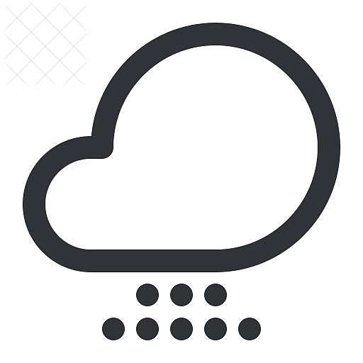 Weather, cloud, snow icon.