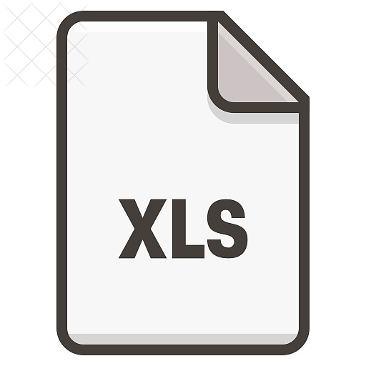Document, file, format, xls icon.