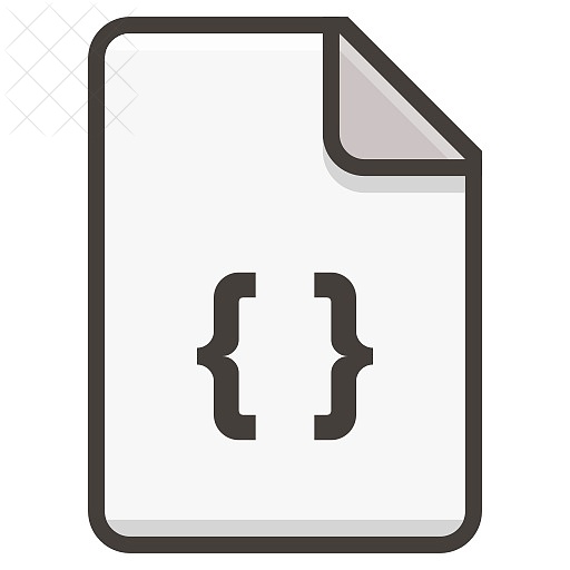 Document, code, file icon.