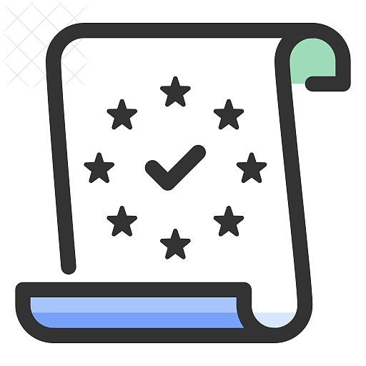 Compliance, gdpr, law, policy, privacy icon.