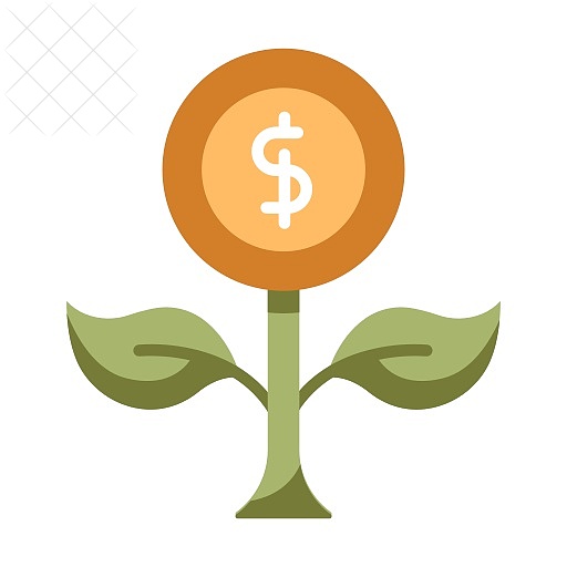 Business, coin, currency, finance, fruitful icon.