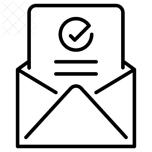 Approval, approved, business, document, letter icon.