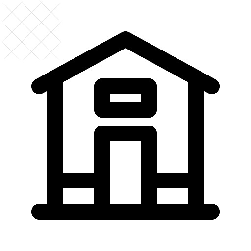 Building, house icon.