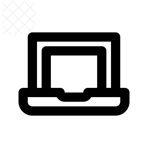 Computer, laptop icon.