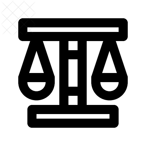 Greece, law, scales icon.