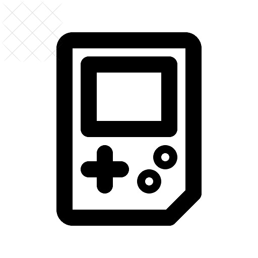Gameboy, games icon.