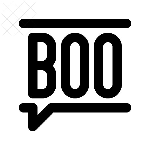 Boo, halloween icon.