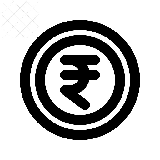 Currency, india icon.