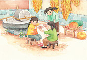 童年游戏系列-翻绳图片素材