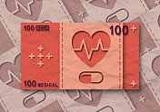 医疗货币插图图片素材