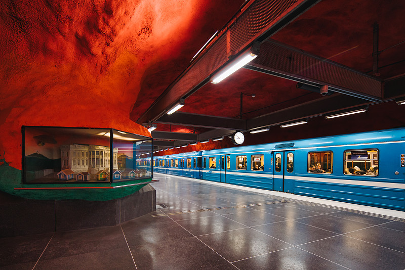 斯德哥爾摩地鐵站圖片素材