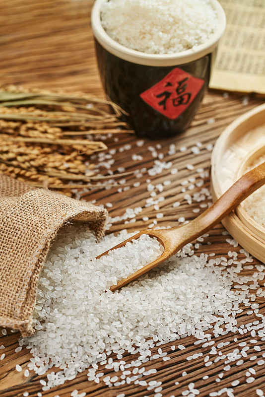 中國風的米粒展示圖片素材