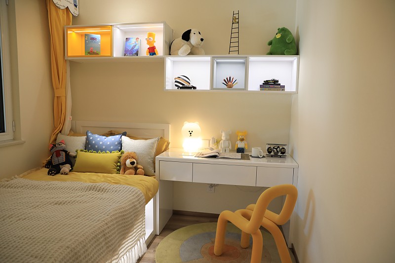 兒童房和臥室精裝修圖片素材