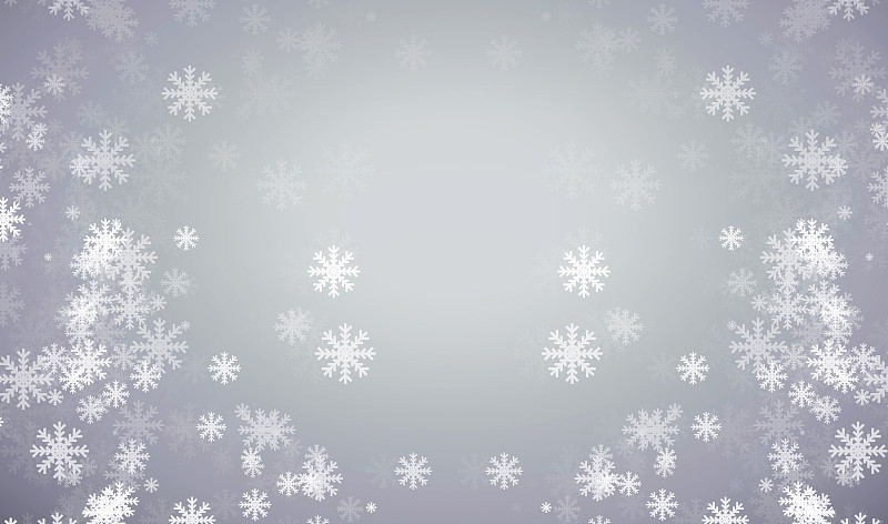 白色背景下的玻璃上雪花的特寫圖片素材
