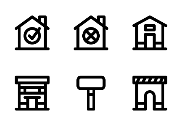 * * * *建筑
包含25個圖標的圖標包。

包括設計:
——建筑
——建設
——房子
——錐
——現金
——合同
——保健
——門
——工廠
——包圖標icon圖片