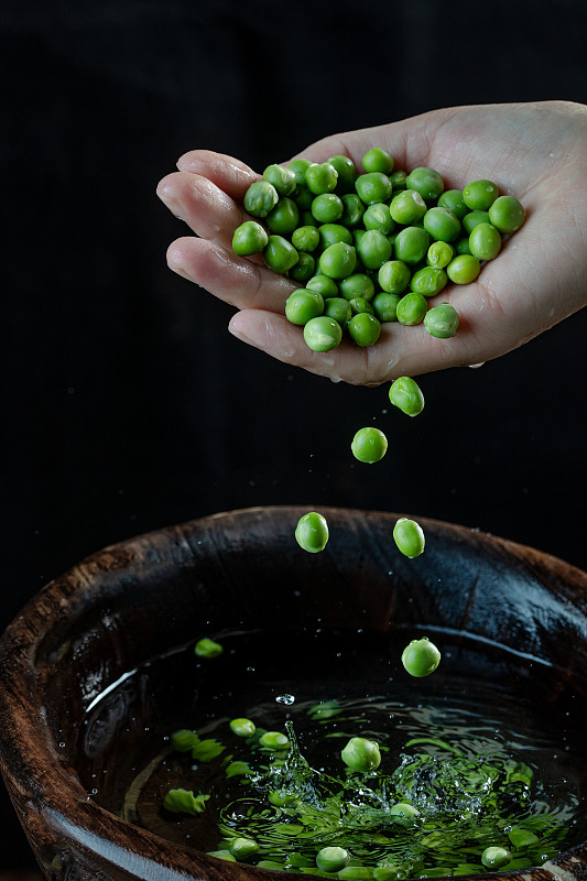 水蔬菜青豆绿色图片下载