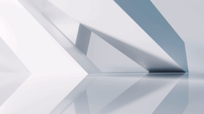 创意白色几何体建筑空间三维渲染图片下载