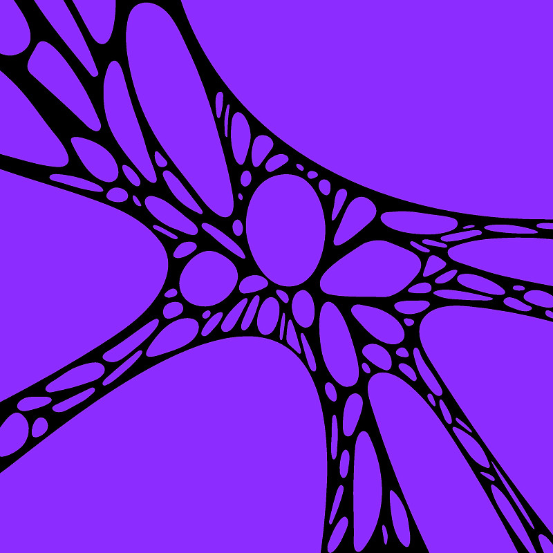 黑色簡單的網在紫色的背景。萬圣節屏幕保護程序。插畫圖片