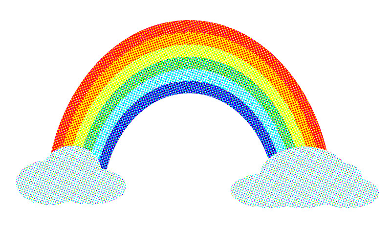 彩虹插畫圖片