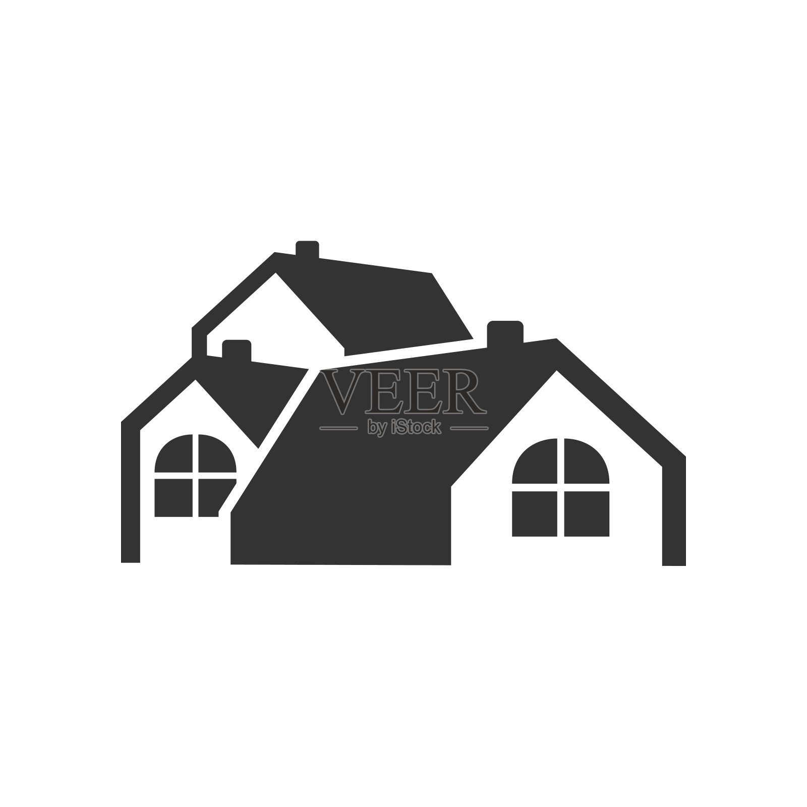 Simple Group House图标设计元素图片