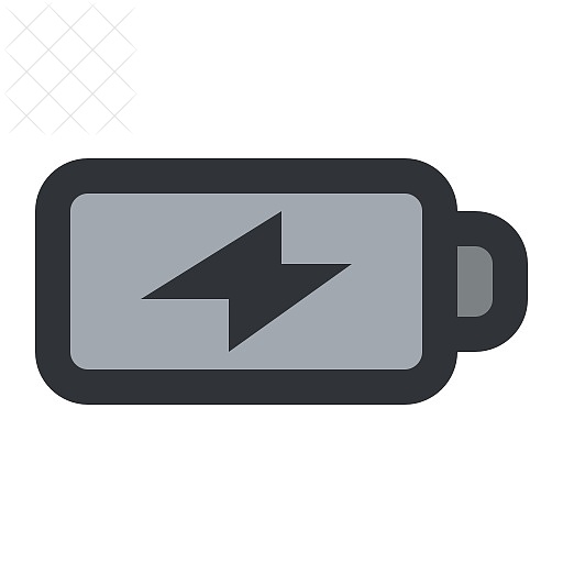 Battery, charging icon.