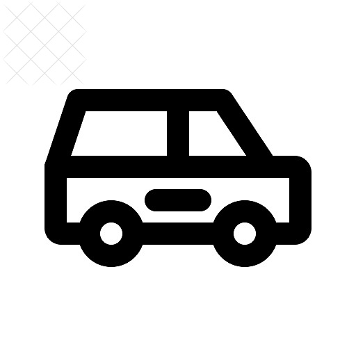 Car, minivan icon.