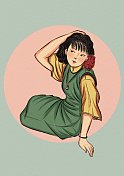 国潮-旗袍-10图片素材