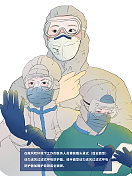 科学戴口罩指引-医护人员篇图片素材