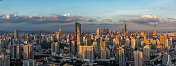 广州城市风光 ，市区全景俯瞰图片素材