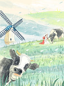 牛年系列6-荷斯坦牛图片素材