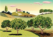 梨树景观图片素材