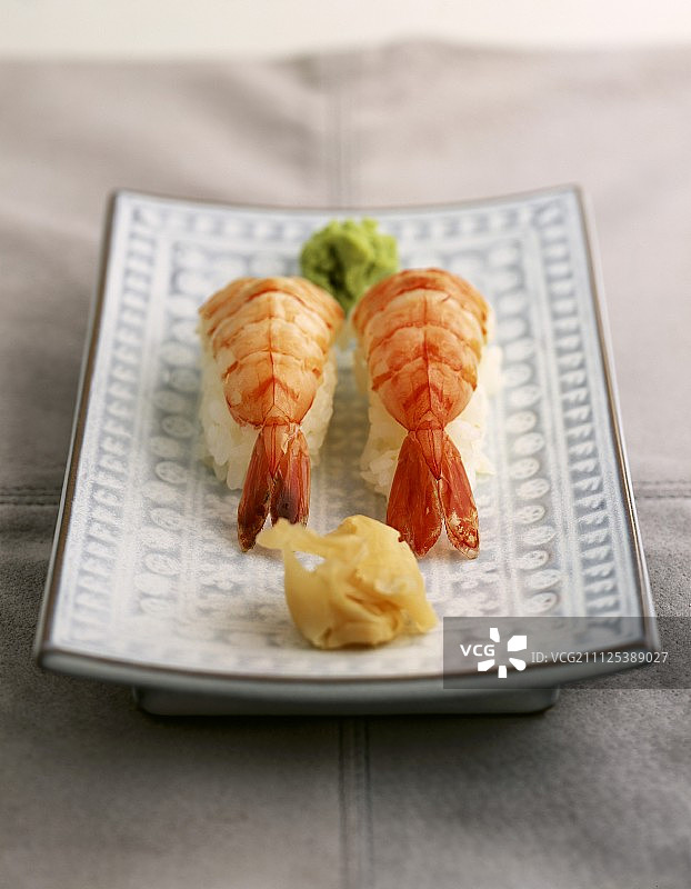 虾寿司(主题:日本料理)图片素材