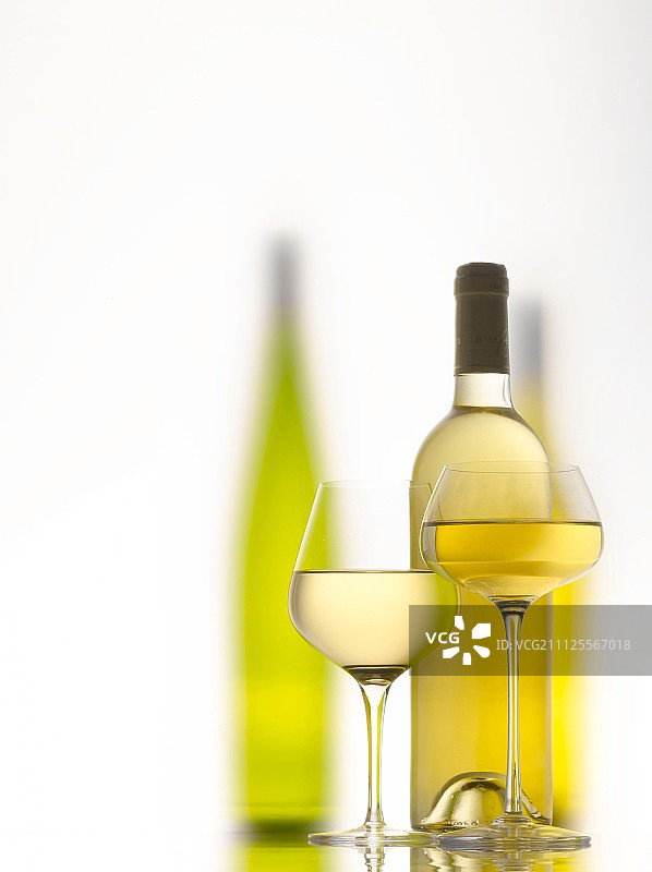 与白葡萄酒的组合图片素材