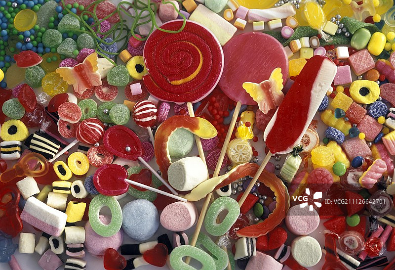 彩色糖果的几种类型图片素材