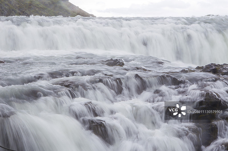 古佛斯瀑布,黄金瀑布,黄金瀑布,冰岛,欧洲图片素材