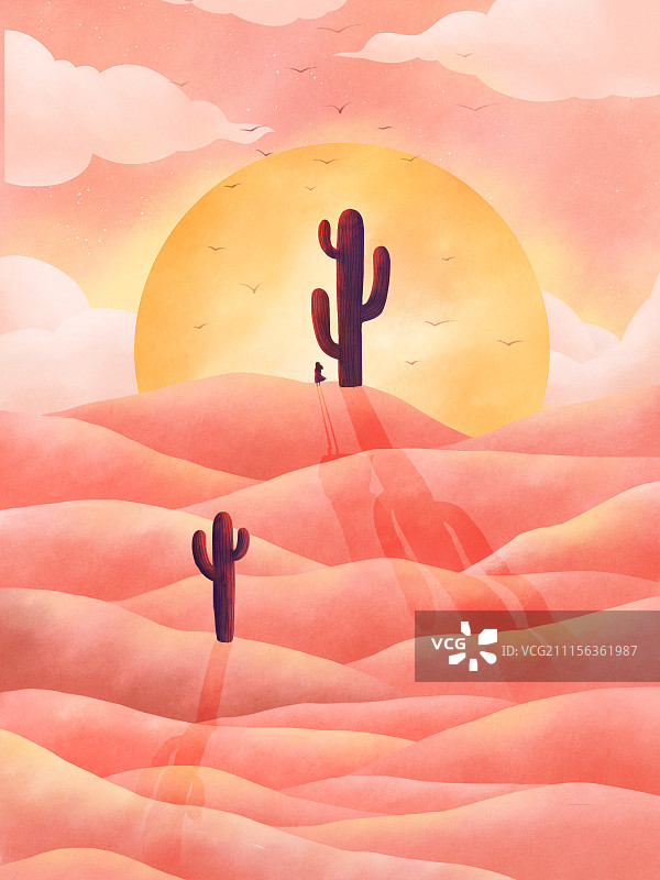 粉色的沙漠之二图片素材
