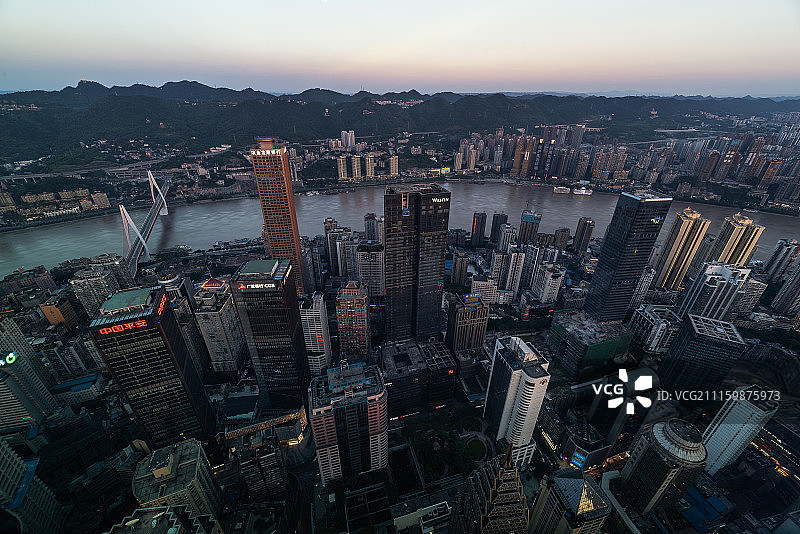 重庆城市天际线图片素材