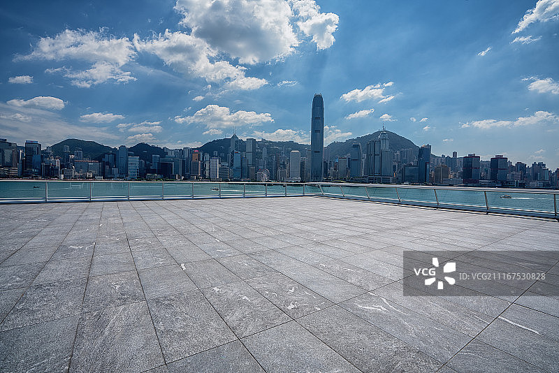 香港维多利亚港观景平台图片素材