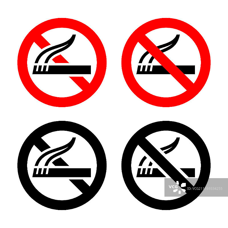 设置标志-禁止吸烟图片素材