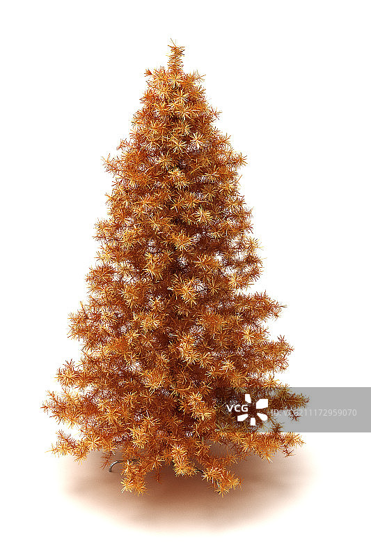 金色圣诞树图片素材
