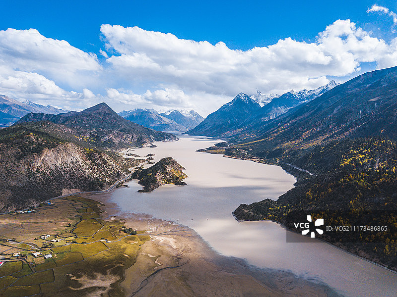 西藏然乌湖图片素材