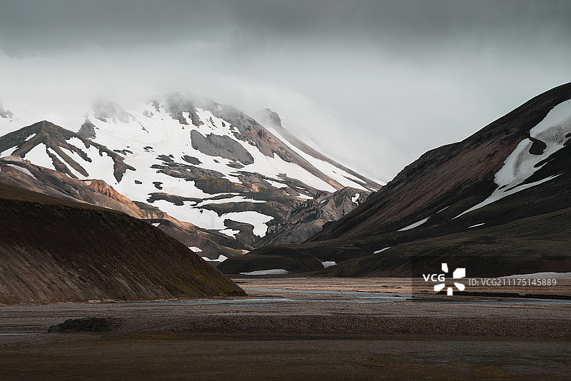 冰岛内陆高地自然风光图片素材