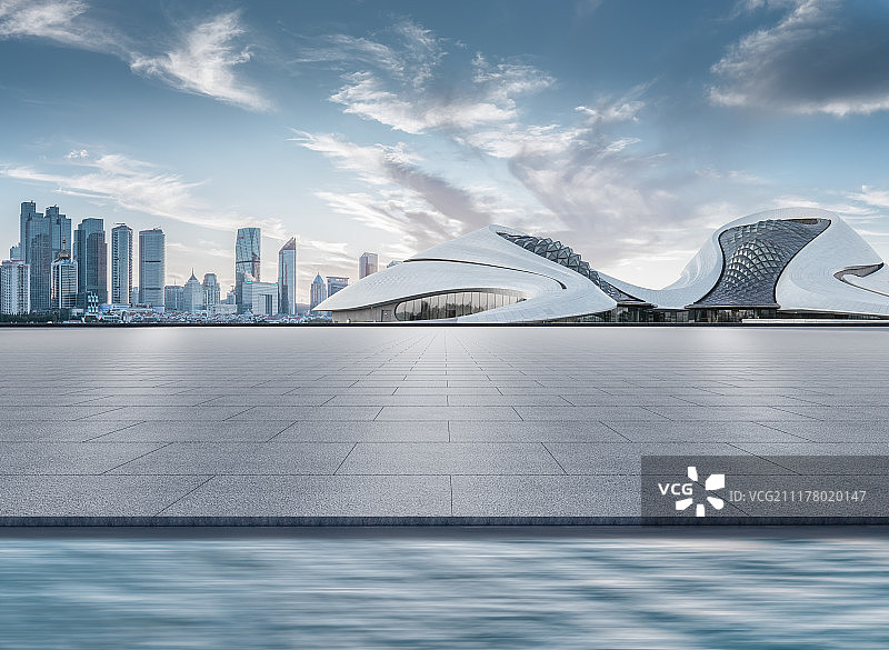 哈尔滨现代城市风光平台图片素材