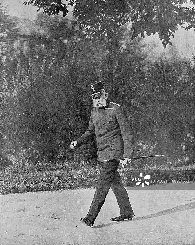 弗朗索瓦-约瑟夫大公，1914年，奥地利，欧洲图片素材