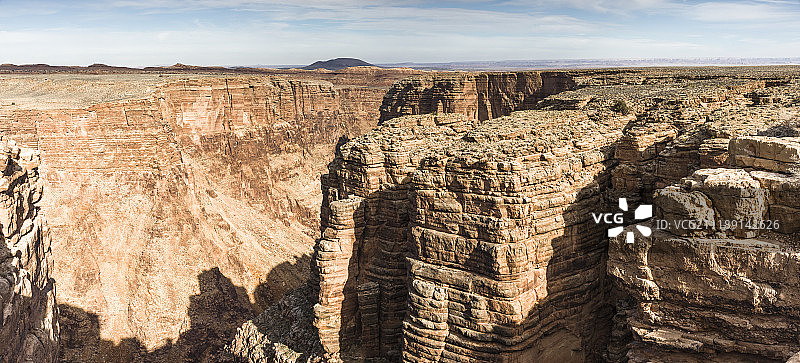 后板显示在美国大峡谷的岩石形成的观点图片素材