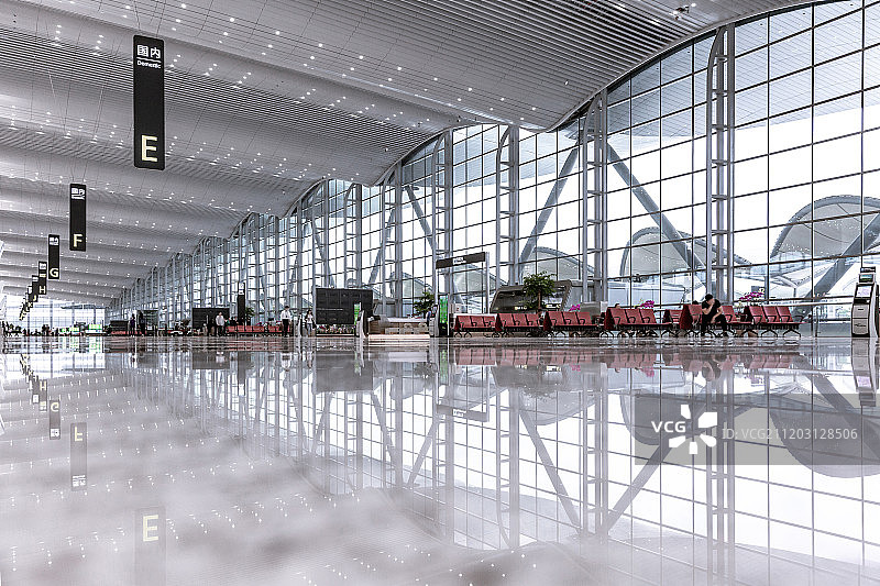 广州白云机场T2候机楼图片素材