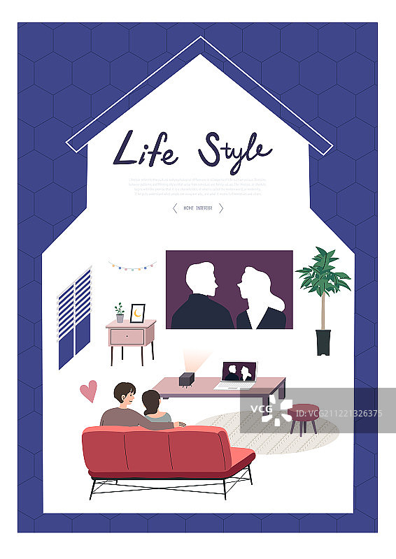 家，生活方式，框架，电影，梁，夫妇，沙发图片素材