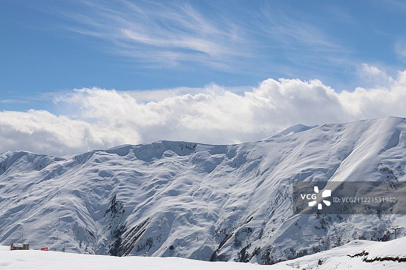风景优美的雪山图片素材